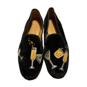 Stubbs and Wootton Celebrate Black Velvet Slipper